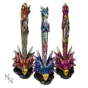 Dragon Pack Of 3 Pens & Holders