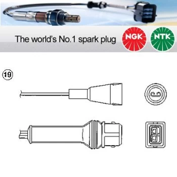 1x NGK NTK Oxygen O2 Lambda Sensor OZA446-E2 OZA446E2 (1855)