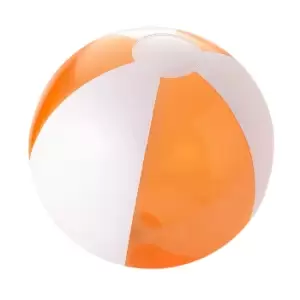 Bullet Bondi Solid/Transparent Beach Ball (One Size) (Orange/White)