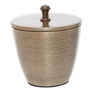 300ml Art Deco Gold Finish Canister with Lid