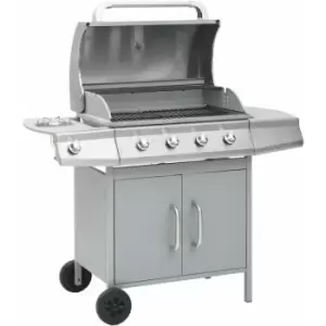 Vidaxl - Gas Barbecue Grill 4+1 Cooking Zone Silver Stainless Steel Silver