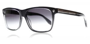Alexander McQueen AM0025S Sunglasses Black Grey 001 57mm