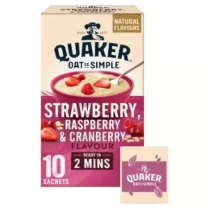 Quaker Oat So Simple Strawberry Raspberry & Cranberry Sachets, 33g