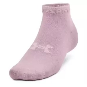 Under Armour Armour 3 Pack Essential Trainer Socks Ladies - Pink