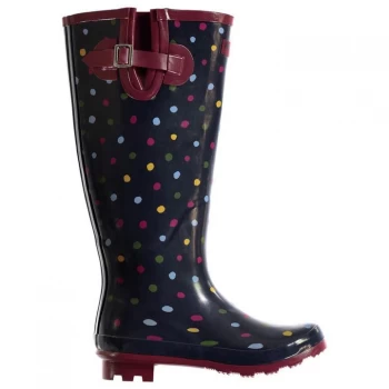 Requisite Spot Welly Boots Ladies - Multi