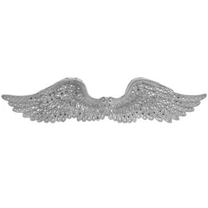 Silver Art Angel Wings Ornament