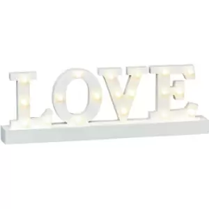 Christmas Shop Wooden Home/Love Lit Sign (One Size) (Love) - Love