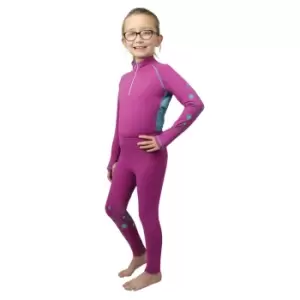 Hy Girls DynaMizs Ecliptic Thermal Top (13-14 Years) (Plum/Teal)
