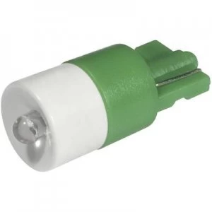 LED bulb W2.1x9.5d Green 12 Vdc 12 V AC 2100 mcd CML