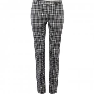 Label Lab Bellini Muscle Fit Mono Checked Suit Trouser - Grey