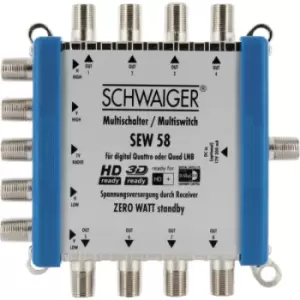 Schwaiger SEW58 531 satellite multiswitch 5 inputs 8 outputs