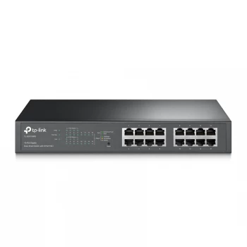 TL-SG1016PE - Managed - Gigabit Ethernet (10/100/1000) - Full duplex - Power over Ethernet (PoE) - Rack mounting