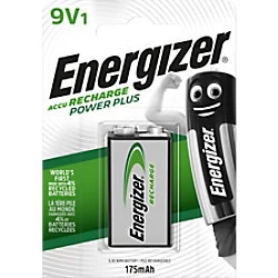 Energizer Accu 175mAh 9V Rechargeable Battery