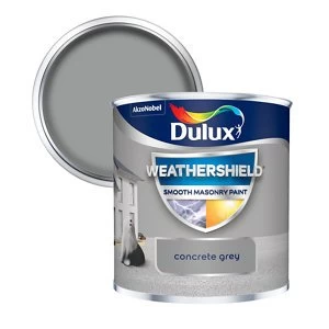 Dulux Weathershield Concrete Grey Smooth Masonry Paint 250ml