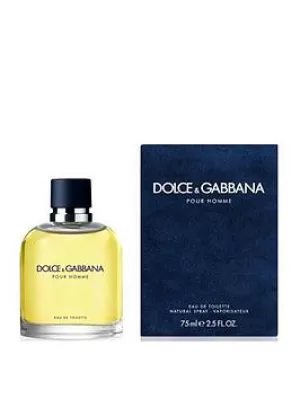 Dolce & Gabbana Pour Homme Eau de Toilette For Him 75ml