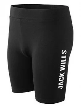 Jack Wills Girls Block Cycling Shorts - Black