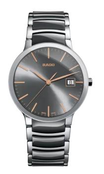 Rado Centrix Mens watch - Water-resistant 3 bar (30 m), Stainless steel, grey