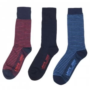 Levis 4 Pack Socks Mens - Red/Navy