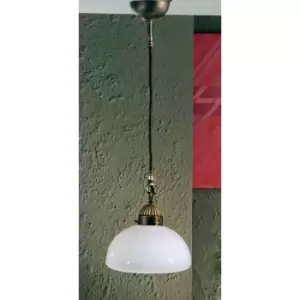 NONNA classic pendant light antique brass 1 bulb, height 22 Cm
