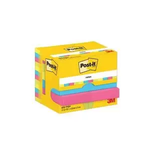 Post-it Notes 38x51mm 100 Sheets Energetic Pack of 12 653-TFEN 3M06589