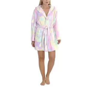 Brave Soul Ladies/Womens Sleep Hooded Dressing Gown (XS) (Pink)