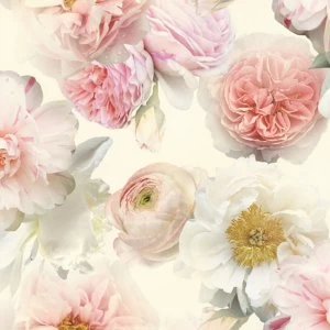 Arthouse Diamond Wallpaper - Floral Blush