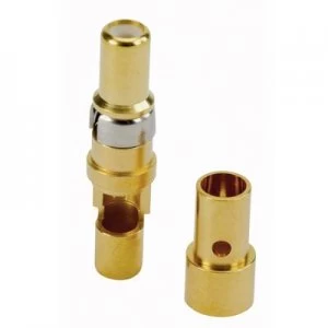 Coaxial connector receptacle Gold on nickel C