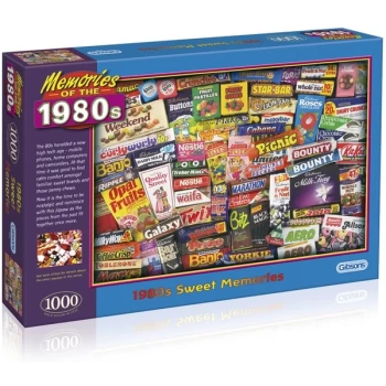 Gibsons 1980s Sweet Memories Jigsaw Puzzle - 1000 Pieces