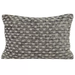 Riva Home Souk Beaded Rectangular Cushion Cover (35 x 50cm) (Grey)