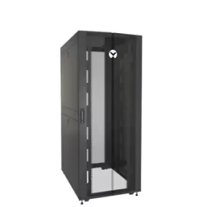 Vertiv VR3350 rack cabinet 42U Freestanding rack Black Transparent