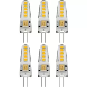 1.8W LED G4 Mini Bulb Warm White Size Ø10x37mm (Pack of 6)
