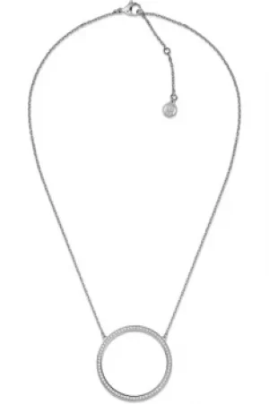 Ladies Tommy Hilfiger Silver Plated Classic Signature Necklace 2700989
