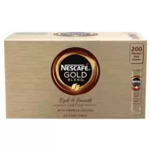 Nescafe Gold Blend One Cup Sticks Coffee Sachets (Pack of 200) 12340523