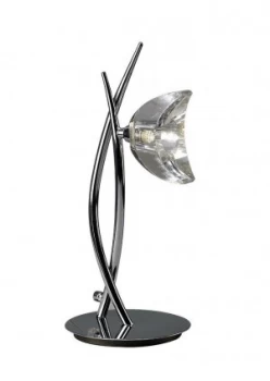 Tall Table Lamp 1 Light G9, Polished Chrome