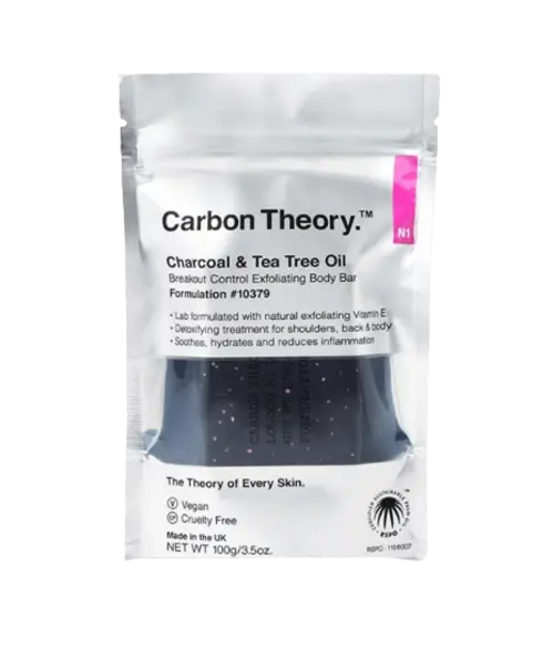 Carbon Theory Charcoal & Tea Tree Oil Breakout Control Exfoliating Body Bar 100 g