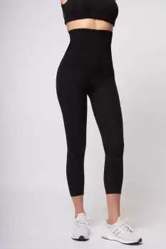 Extra Strong Compression Cropped Leggings with High Tummy Control