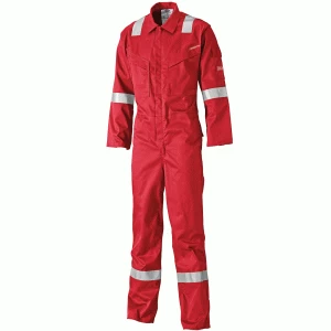 Dickies Mens Lightweight Pyrovatex Flame Retardant Overall Red 44" 31"