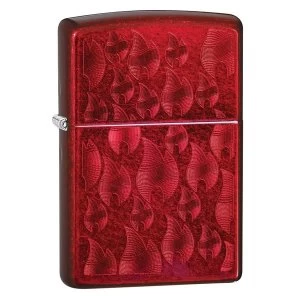 Zipp Iced Flame Design Red Regular Windproof Lighter