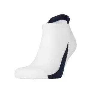 Spiro Unisex Adult Sports Socks (Pack of 3) (S-M) (White/Navy)