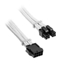 BitFenix Alchemy 4 + 4-pin EPS12V extension cable, 45cm, sleeved - white