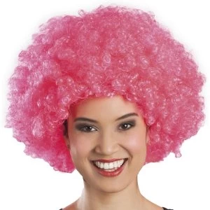 Afro Adult Wig One Size (Pink)