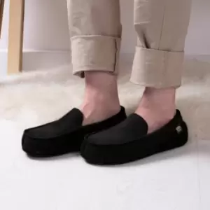 totes Isotoner Pillowstep Mens Moccasin Slippers Black
