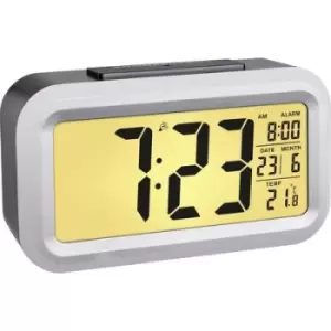 TFA Dostmann 60.2553.01 Radio Alarm clock Black, Silver Alarm times 1