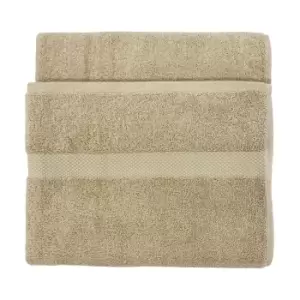 Loft Combed Cotton Bath Towel Oatmeal