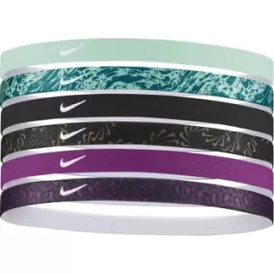 Nike Headbands 6pk Printed - Green