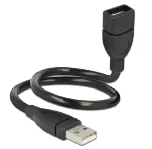 DeLOCK 35cm USB 2.0 USB cable 0.35 m USB A Black