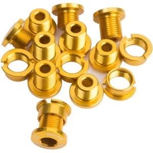 Box Spiral 7075 Alloy Chainring Bolts Gold
