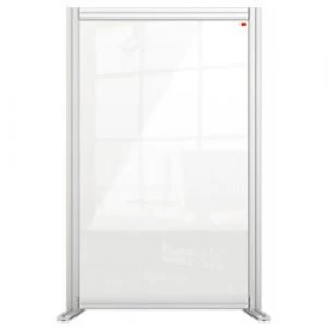 Nobo Premium Plus Protection Desk Sneeze Guard Plexiglass Acrylic Transparent 1000 x 600 x 400 mm