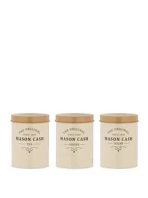 Mason Cash Mason Cash Heritage Collection Tea, Coffee And Sugar Canister Jars Set
