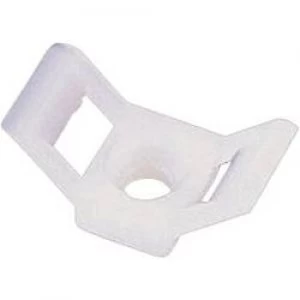 Cable mount Screw fixing White TRU COMPONENTS